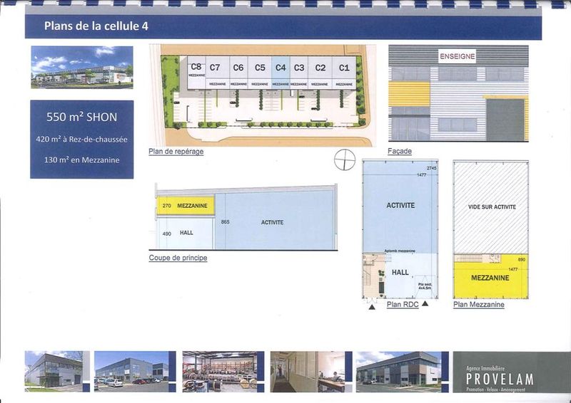 entrepôt et bureaux  salon de provence  parc d'activités de la crau ensemble neuf possibilité d'extension